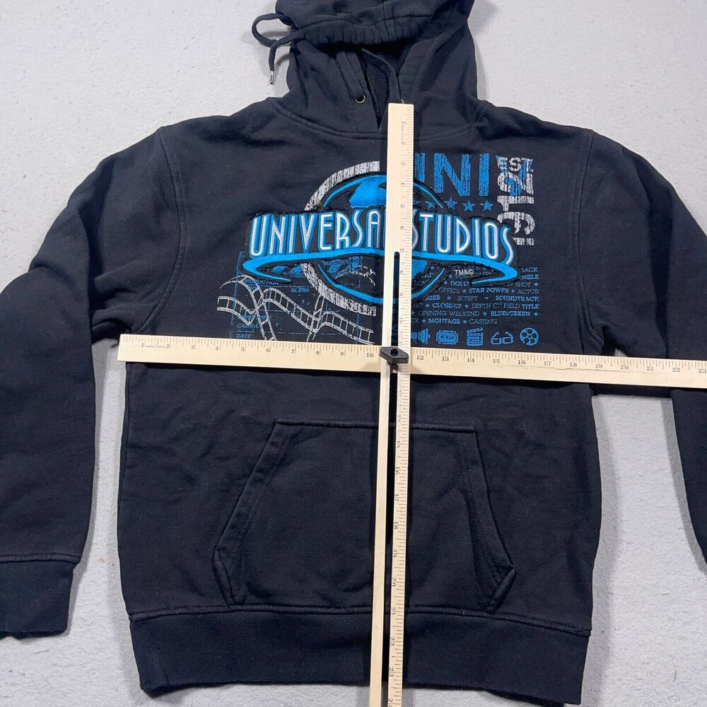 Universal Studios Hoodie‎ Men Small Black Hooded Graphic Long Sleeve - Picture 3 of 8